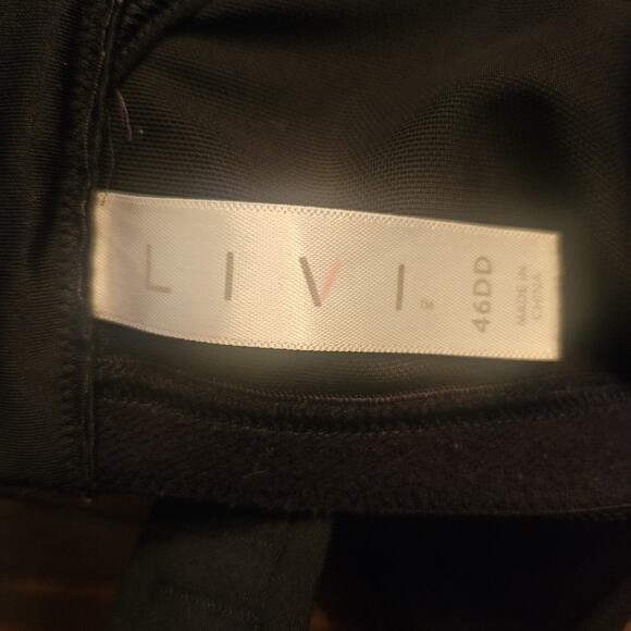 Lane Bryant Livi Max Support Underwire BlackGray Sports Bra 46 DD High Impact - Picture 5 of 5